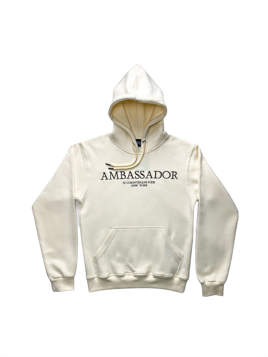 Tシャツ・カットソー +AMBLER+ Amblerrr Embroidered Unisex Hooded Sweatshirt Melan MELI 