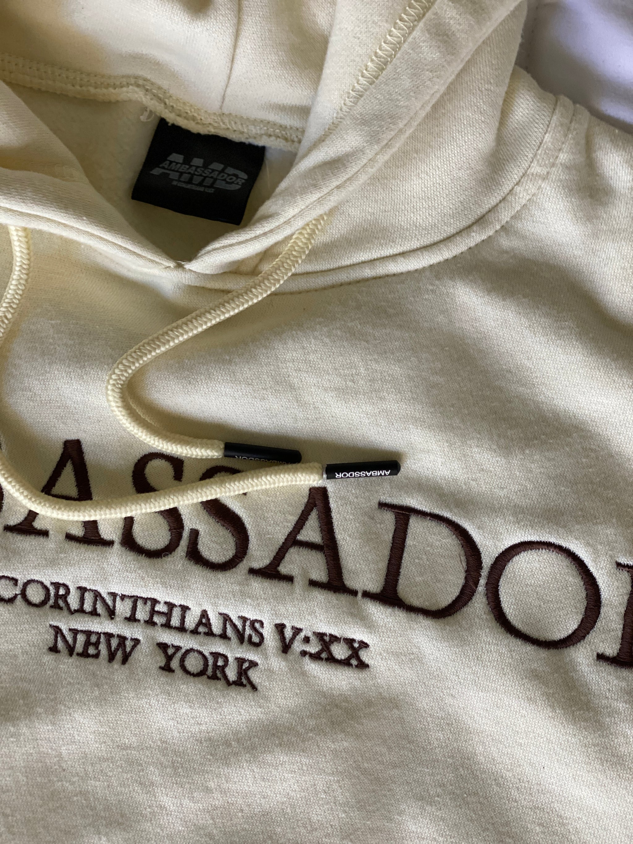 Tシャツ・カットソー +AMBLER+ Ribbon House Sweatshirt Ivory AMM1217 ME25JTE016-WHT-F.jpg?v=1747690214