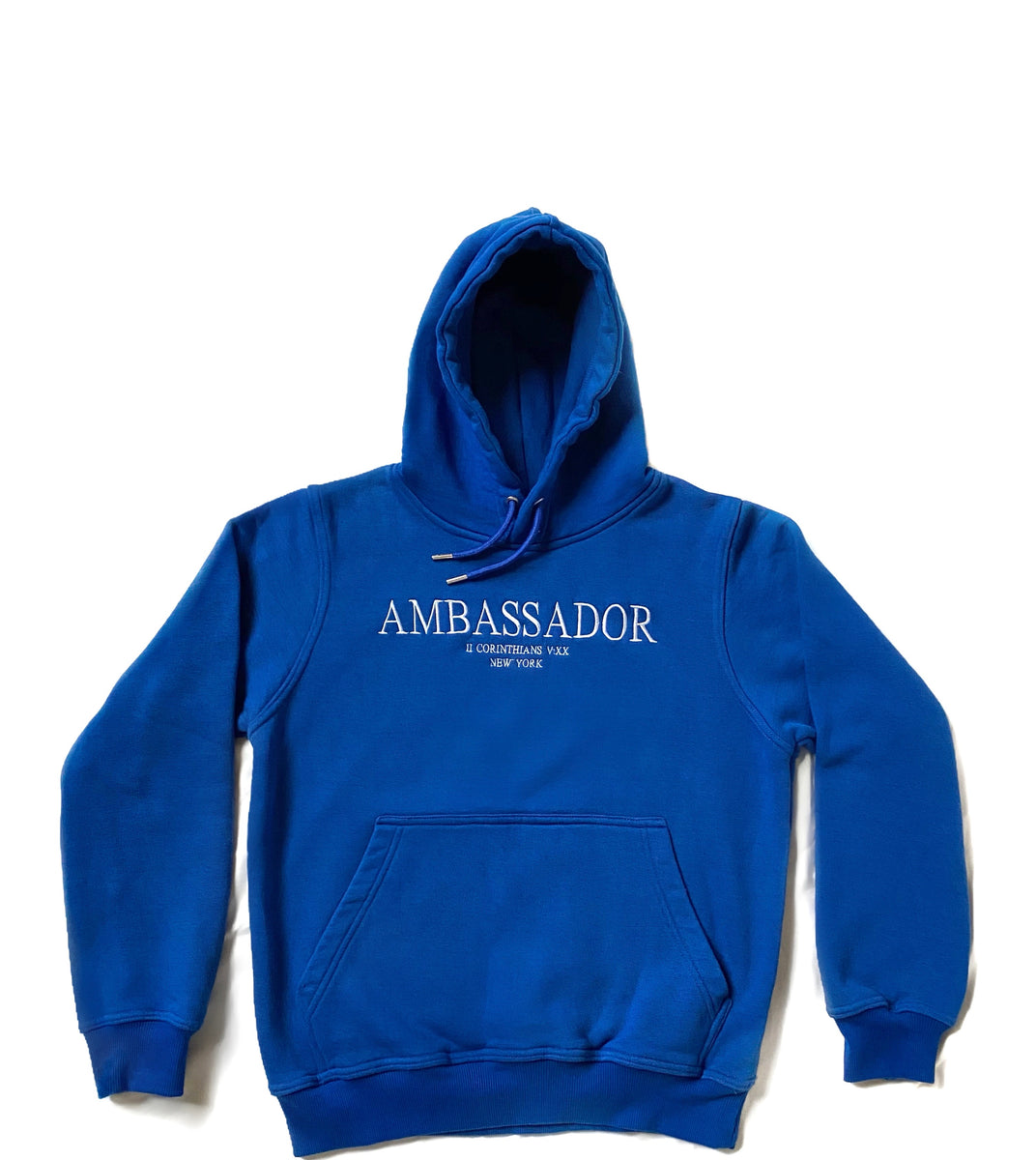 Ambassador Classic Hoodie | Royal Blue/White – Ambassador Clothing Co.