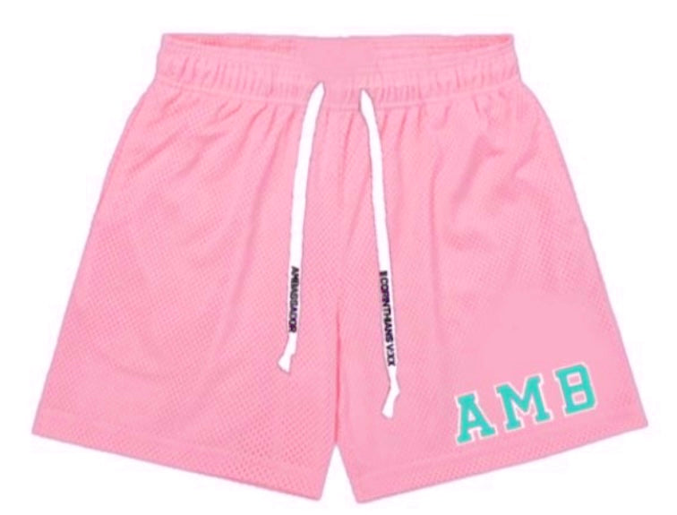 Pink AMB Classic Mesh Shorts