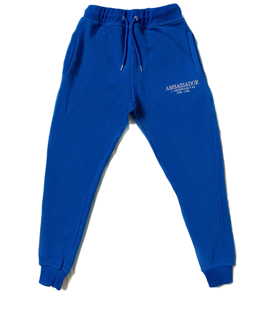 Ambassador Classic Sweatpants | Royal Blue/White